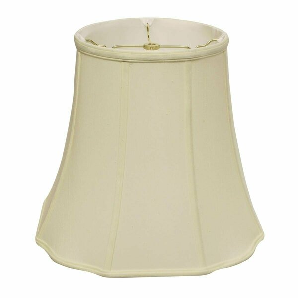 Homeroots 14 in. Ivory Premium Octagon Monay Shantung Lampshade, Egg 469706